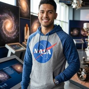 Chemistry Gray and Blue NASA Hoodie